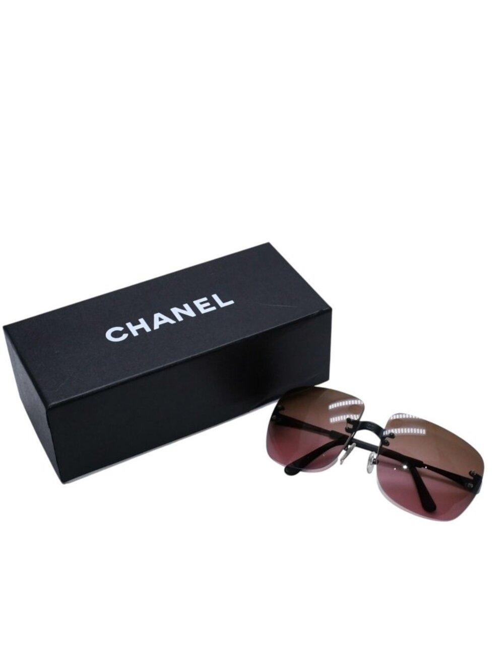 Chanel Rimless Sunglasses Eyewear CC Logo Gradient